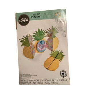 Sizzix Thinlits Stand Tall Pineapple Scrapbooking Die New 662727 Tropic Fun Craf